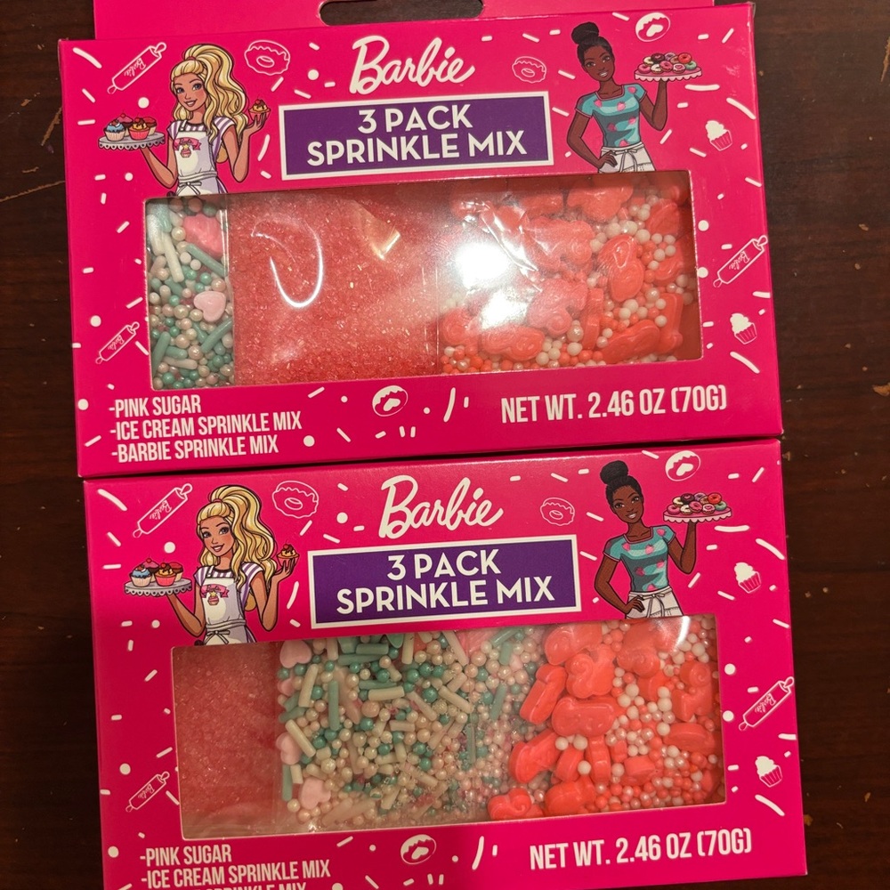Barbie 3 Pack Sprinkle Mix - Pink and Blue